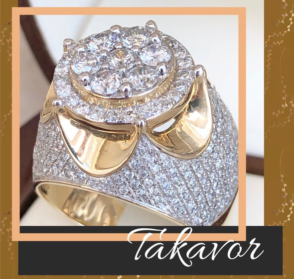 Bague en diamant pour homme Takavor MDR005 - Bijouterie Setor