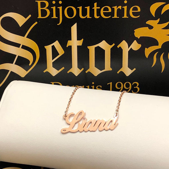 Liana gold necklace PN17 - Bijouterie Setor