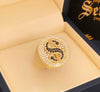 Black dollar men’s ring MR075 - Bijouterie Setor