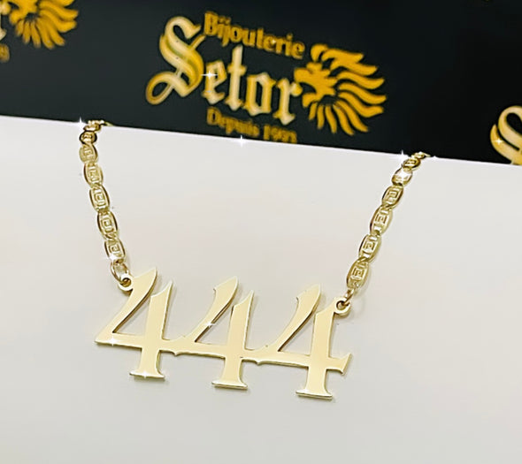 Numbers necklace NC080 - Bijouterie Setor