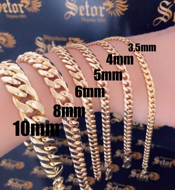 10mm Cuban link bracelet MB-21 - Bijouterie Setor