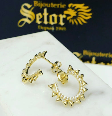 Sun earrings E144 - Bijouterie Setor