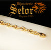 Joey mariners link gold bracelet WB062 - Bijouterie Setor