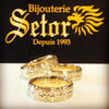 Lunar gold wedding band WB49 - Bijouterie Setor