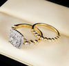 Leah diamond wedding rings DWR031 - Bijouterie Setor