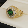 Emerald green men ring MR-21 - Bijouterie Setor