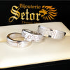 Whitney trio wedding rings TWR003 - Bijouterie Setor