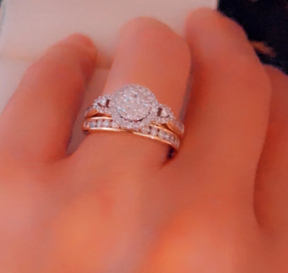 Murielle wedding rings DWR051 - Bijouterie Setor
