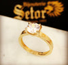 Love solitaire engagement ring ZER013 - Bijouterie Setor