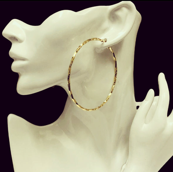 Twist earrings E130 - Bijouterie Setor