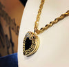 Gessy Heart locket with chain WC182 - Bijouterie Setor