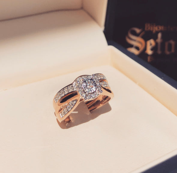 Greta diamond wedding rings DWR047 - Bijouterie Setor