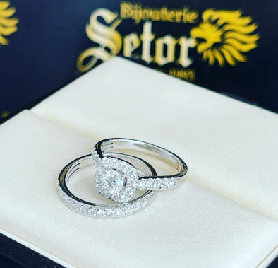 Beatrice diamond wedding rings DWR036 - Bijouterie Setor
