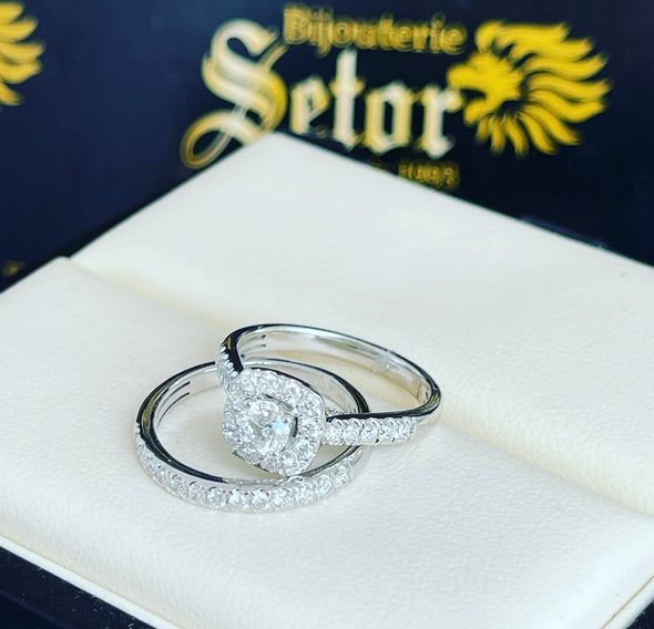Beatrice diamond wedding rings DWR036 - Bijouterie Setor