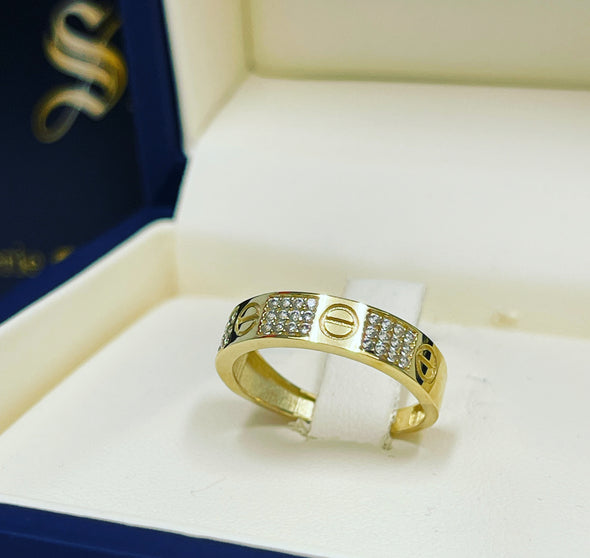 Lovely ring with stones WR370 - Bijouterie Setor