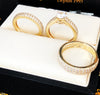 Trio wedding rings TWR007 - Bijouterie Setor