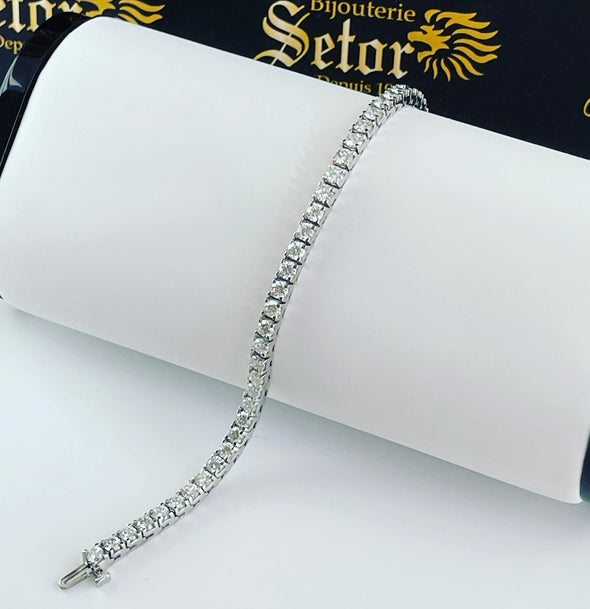 Bracelet tennis en diamants 5 carats DB003 - Bijouterie Setor