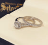 Miranda white gold wedding rings ZWR018 - Bijouterie Setor