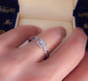 Nadine 14k white gold engagement ring ZER019 - Bijouterie Setor