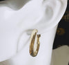 Julia oval earrings E210 - Bijouterie Setor