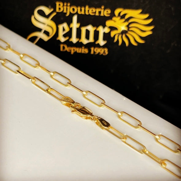 Paper clip chain WR198 - Bijouterie Setor