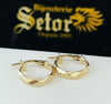 Small twist earrings E220 - Bijouterie Setor