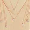 Melody Rose gold diamond necklace DN022 - Bijouterie Setor