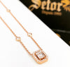 Melody Rose gold diamond necklace DN022 - Bijouterie Setor