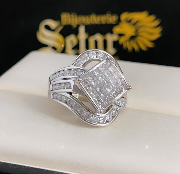 Marina diamond ring WDR042 - Bijouterie Setor