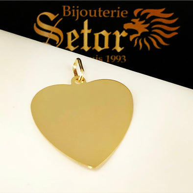 Heart name tag pendant P122 - Bijouterie Setor