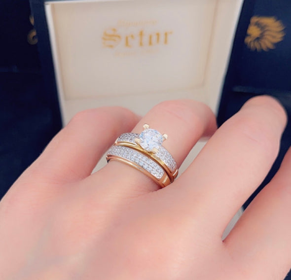 Melina wedding rings ZWR040 - Bijouterie Setor
