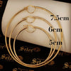 Tami big gold hoop earrings E056 - Bijouterie Setor