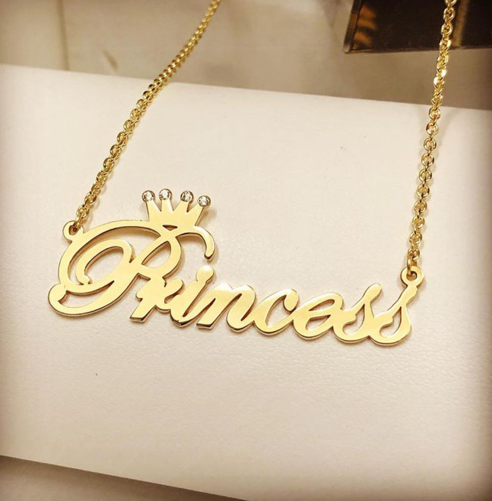 Princess shop name pendant