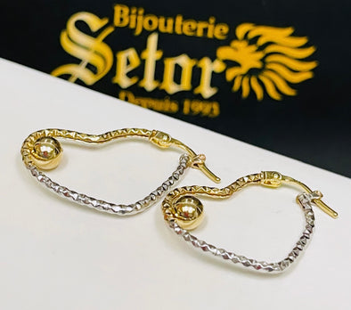 Heart earrings E243 - Bijouterie Setor