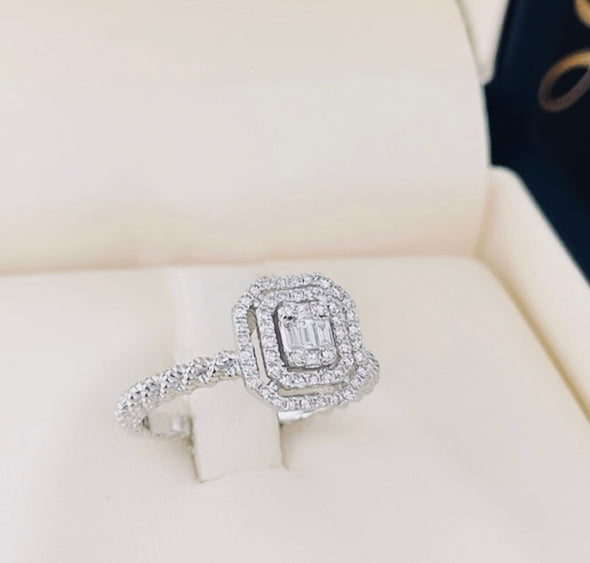 Bague de fiançailles en diamant Lexi DER049 - Bijouterie Setor