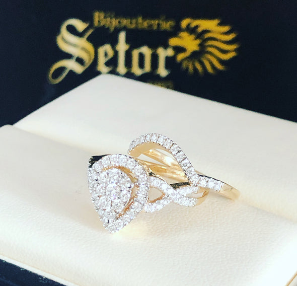 Fiona diamond wedding rings DWR032 - Bijouterie Setor