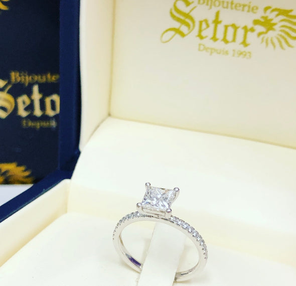 Bague princesse diamant Leona DER038 - Bijouterie Setor
